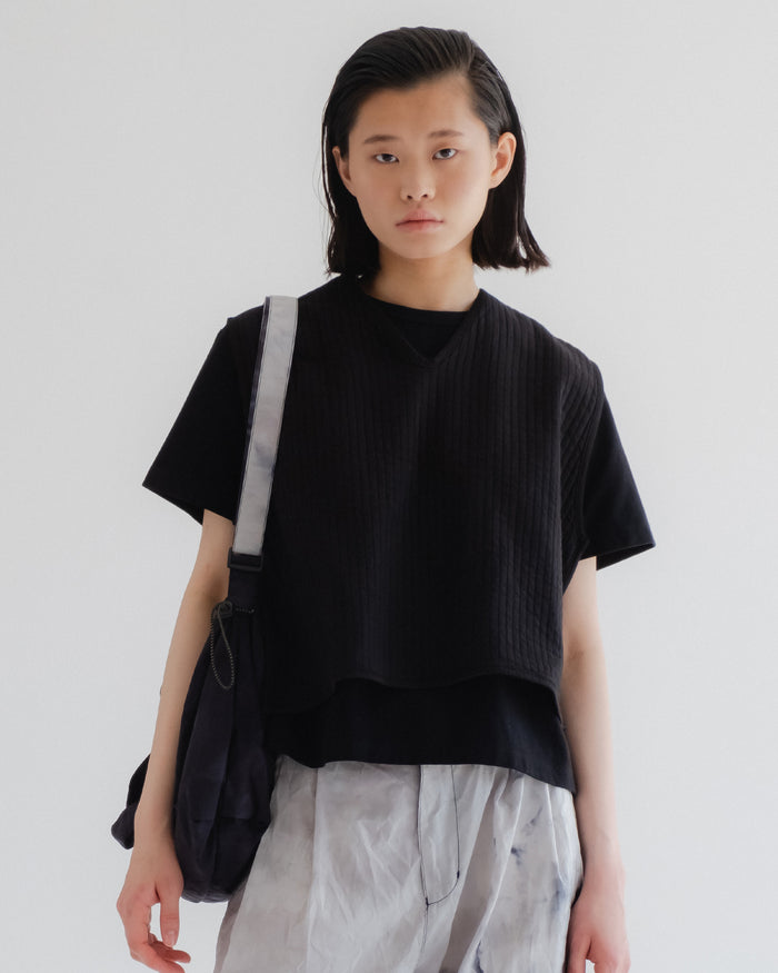 eat dust G.o.D Vee Vest Armor Cotton Black