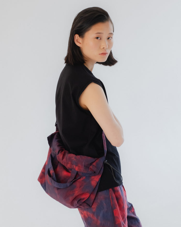 eat dust Haversack Tie Dye Nylon Coral