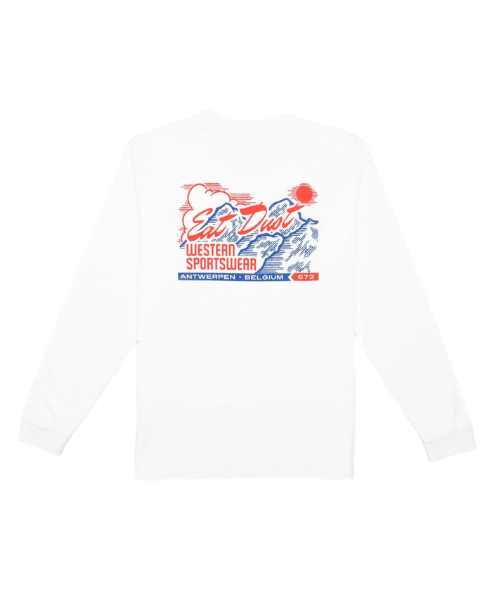 Eat Dust Joshua L/S T Basic Jersey White