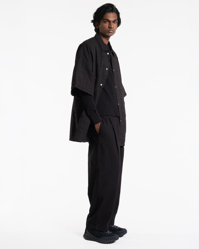 Eat Dust Kyoto Overshirt Cotton Quilt Black
