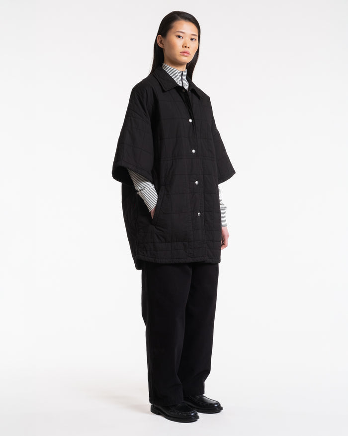 Eat Dust Kyoto Overshirt Cotton Quilt Black