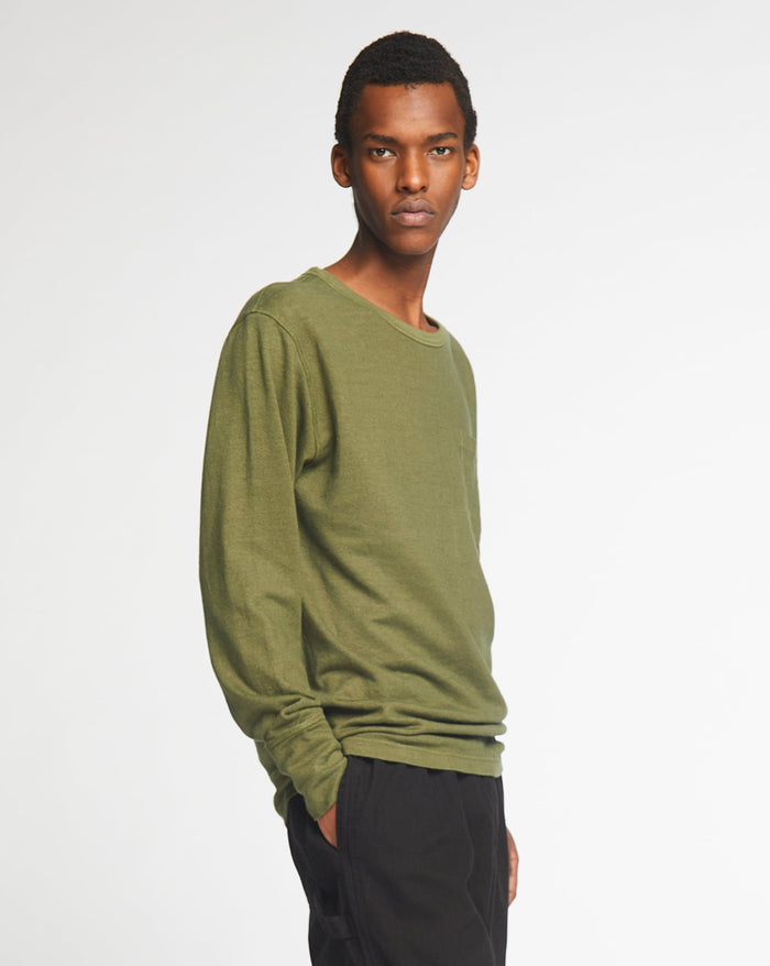 Eat Dust L/S Pocket T Military Jersey Khaki