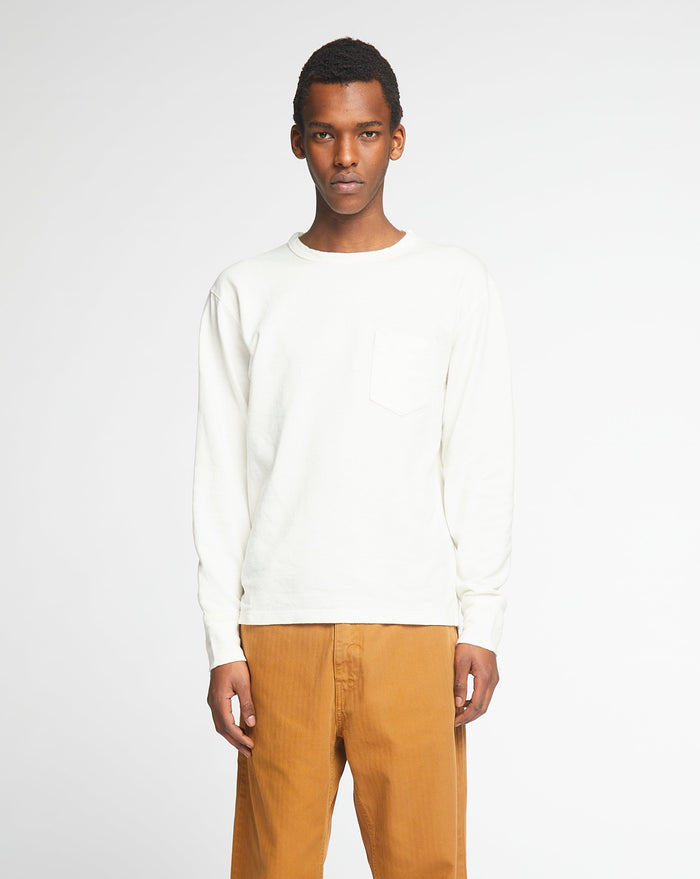 Eat Dust L/S Pocket T Military Jersey Natural