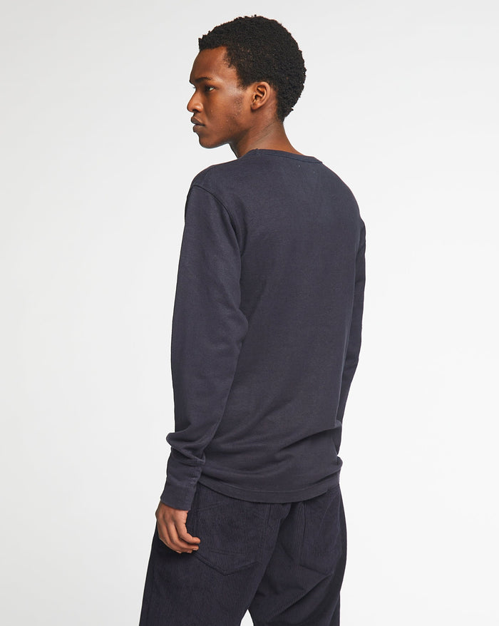 Eat Dust L/S Pocket T Military Jersey Navy