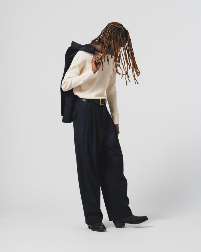 Eat Dust L/S Thermo Waffle T Jersey Off White