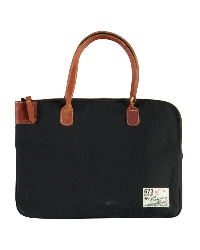 eat dust Laptop Bag Canvas Black
