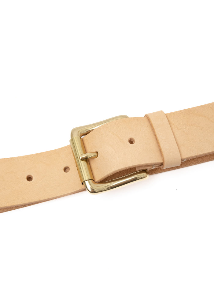 Eat Dust Leather Belt Roller Natural