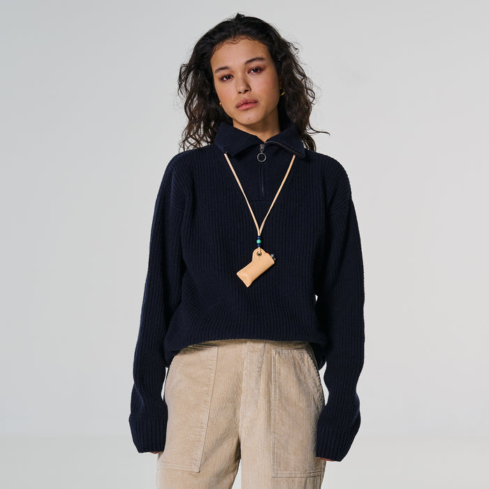 Eat Dust Lighter Pouch Leather Natural