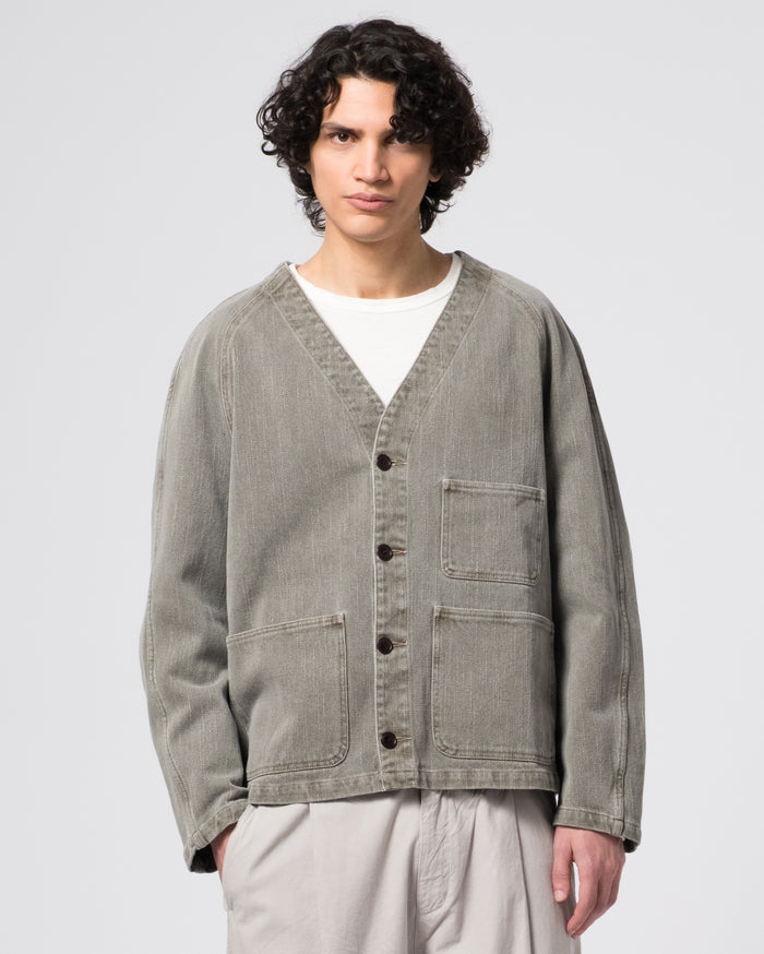 Eat Dust Loco Jacket Obi Cotton Dark Olive