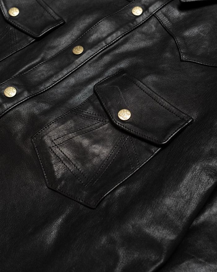 Eat Dust Montana Shirt Leather Black