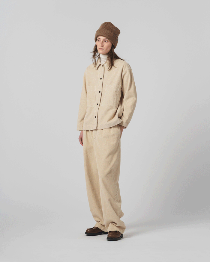 Eat Dust Officer Chino Natural Cord Wheat