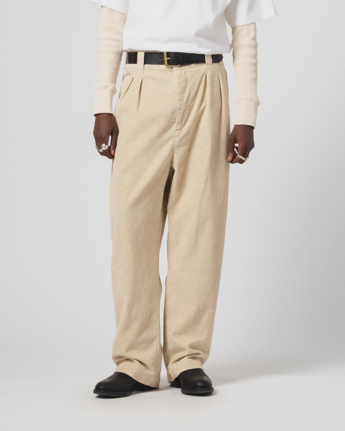 Eat Dust Officer Chino Natural Cord Wheat