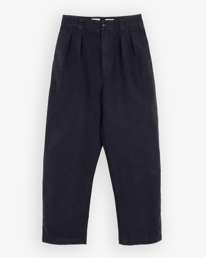 eat dust Officer Chino Nebraska Cotton Inkt Blue