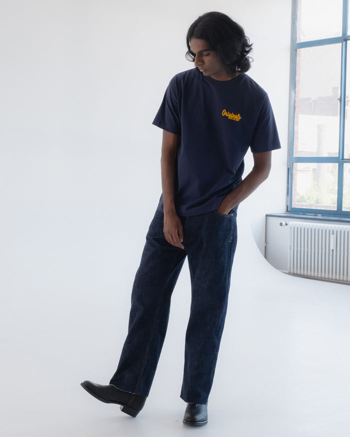 Eat Dust Originals Tee Basic Jersey Navy
