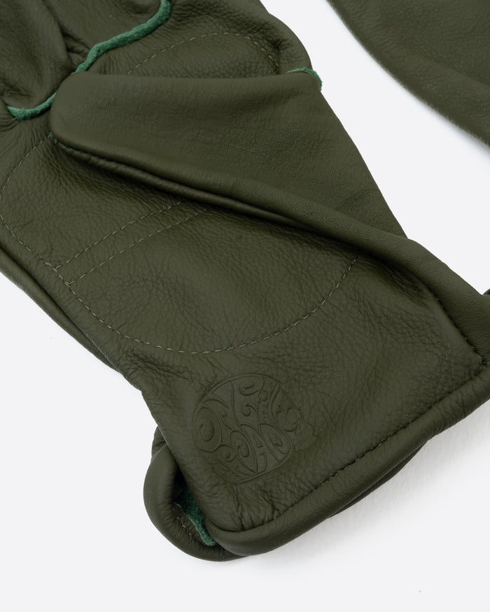 Eat Dust Power Gloves Leather Green