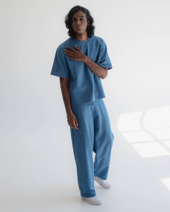 Eat Dust Power T Twill Jersey Gaz Blue