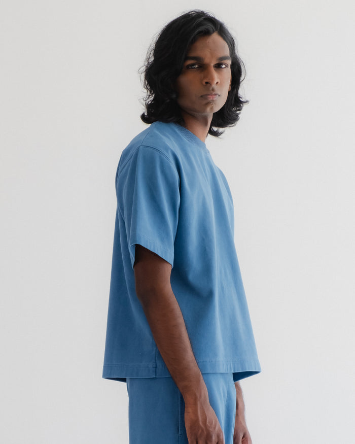 Eat Dust Power T Twill Jersey Gaz Blue