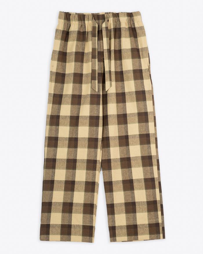 Eat Dust Pyjama Farmer Check Beige