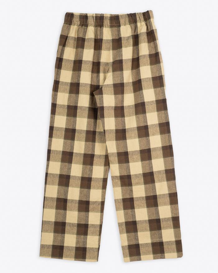 Eat Dust Pyjama Farmer Check Beige