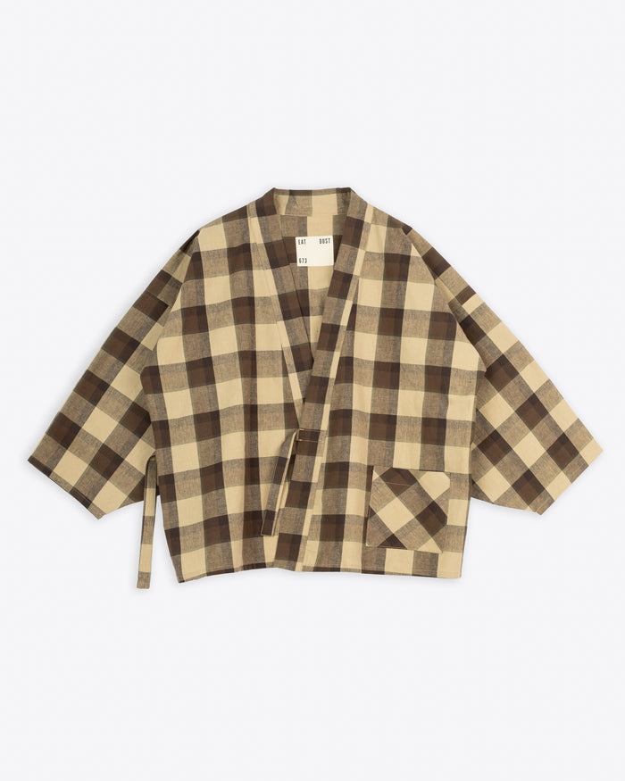 eat dust Pyjama Farmer Check Beige