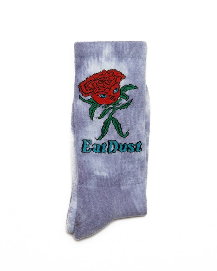eat dust Rose Socks Cotton Tie Dye Violet