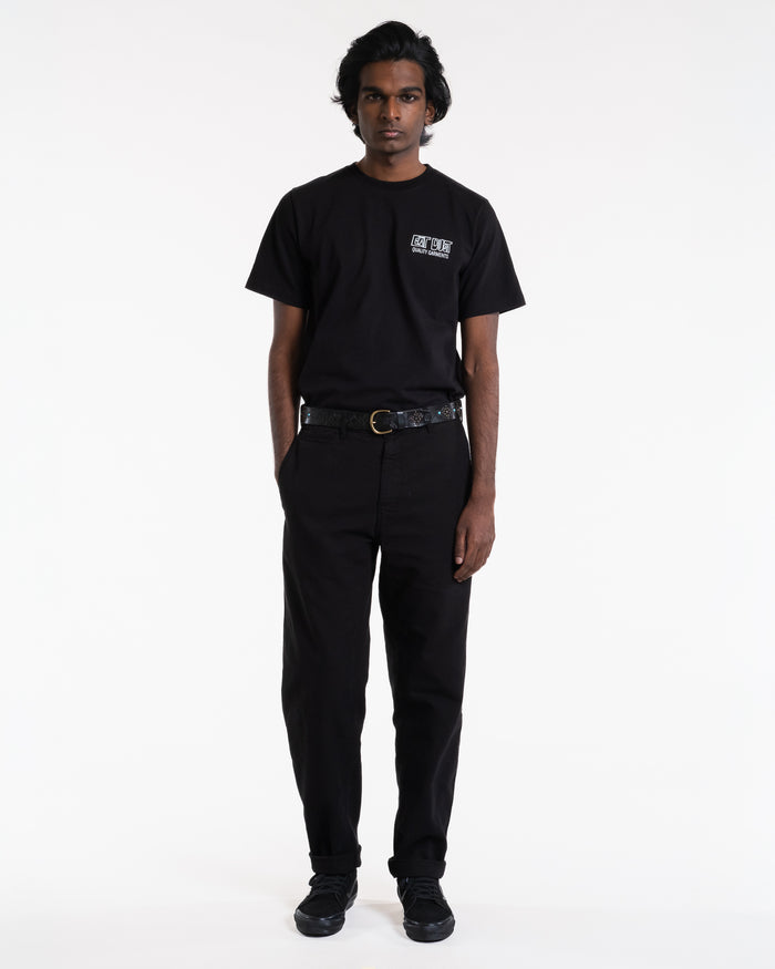 Eat Dust Service Chino Garage Cotton Black