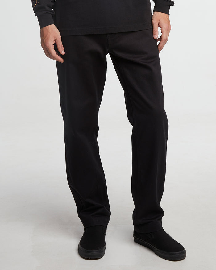 Eat Dust Service Chino Garage Cotton Black