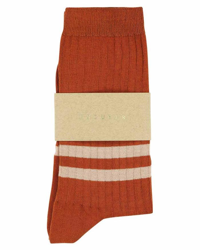 Eat Dust Stripes Socks Brick/Pink