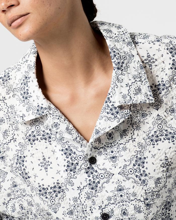 Eat Dust Summer Pyjama Bandana Seersucker White