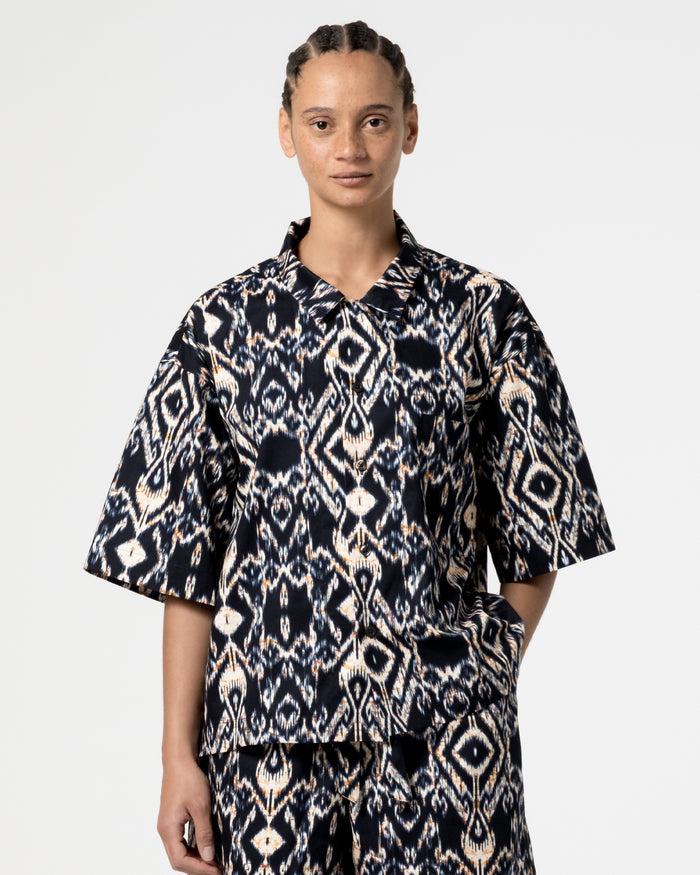 Eat Dust Summer Pyjama Ikat Cotton Indigo