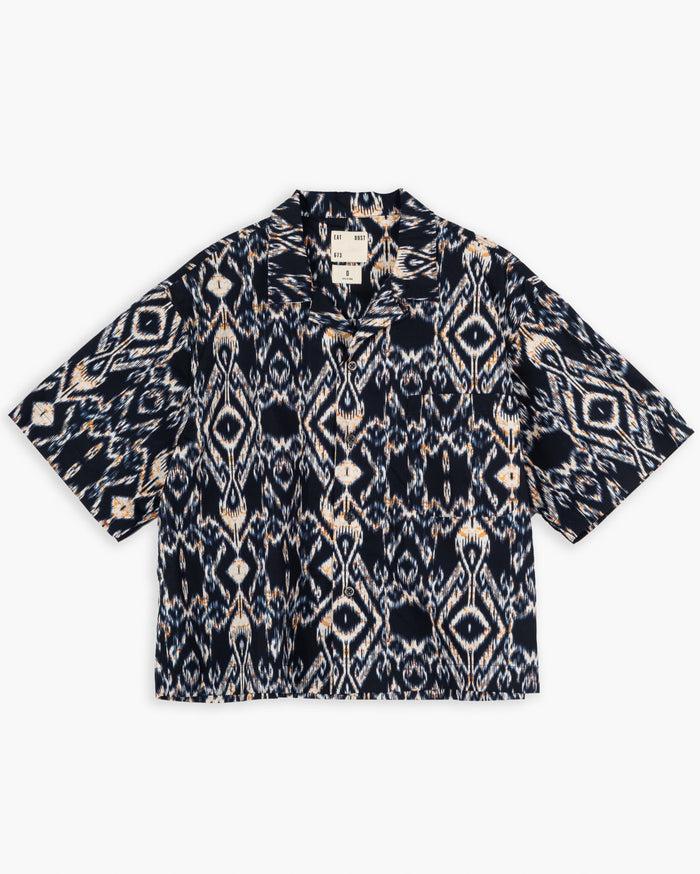 eat dust Summer Pyjama Ikat Cotton Indigo