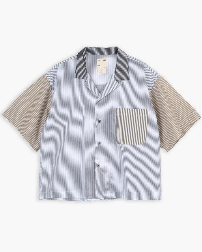 eat dust Summer Pyjama Mix & Match Stripes Brown