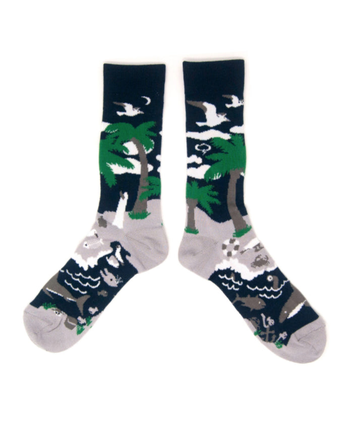 eat dust T.A.C Socks Midnight Island