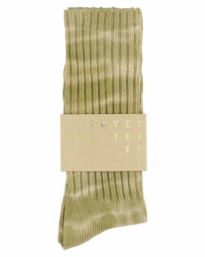 Eat Dust Tie Dye Socks Ecru/Gold