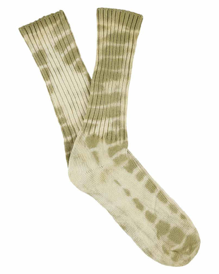 Eat Dust Tie Dye Socks Ecru/Gold
