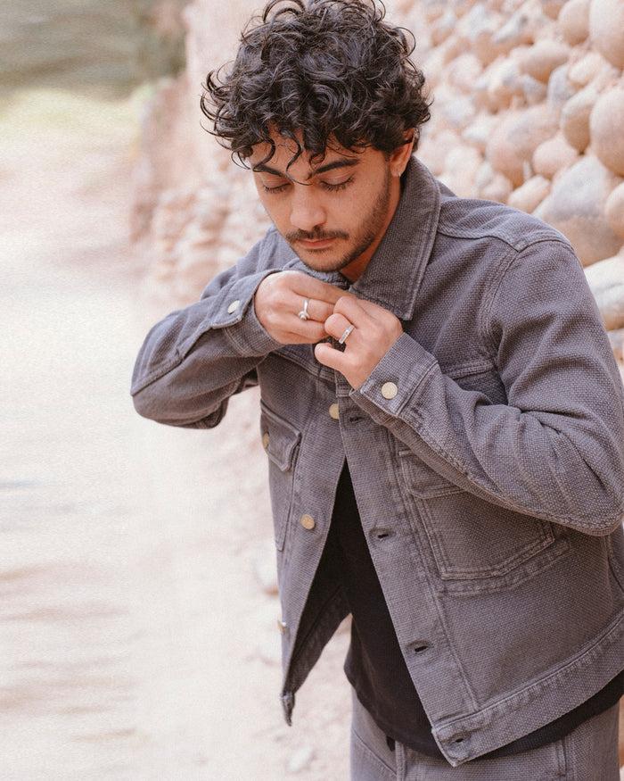 Eat Dust Type Dust Jacket A-Gi Cotton Asphalt