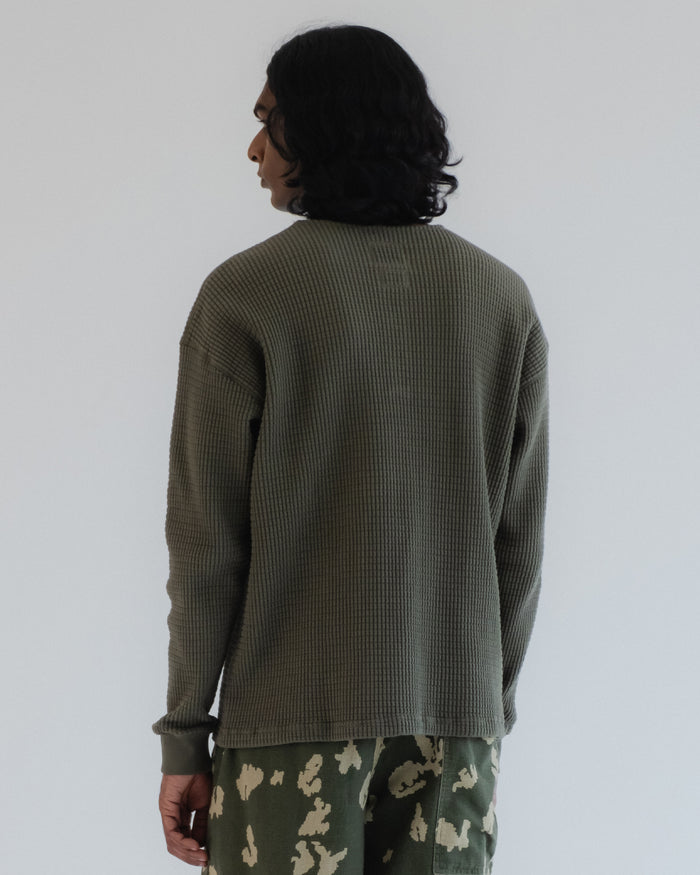 Eat Dust Venice Sweat Heavy Waffle Cotton Litchen