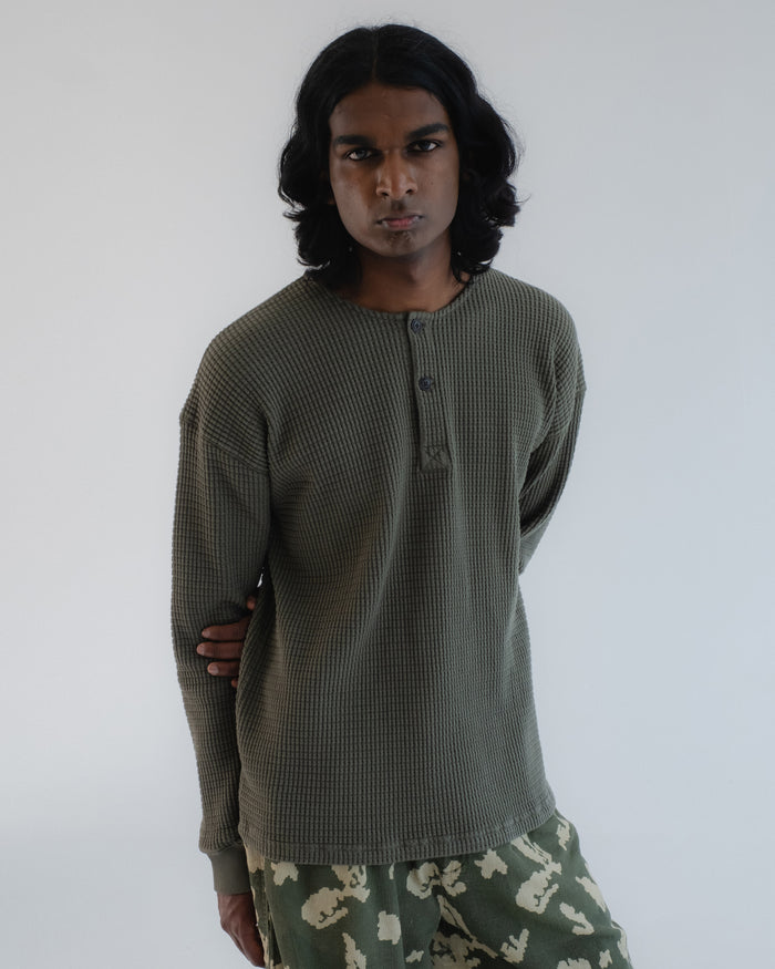 eat dust Venice Sweat Heavy Waffle Cotton Litchen