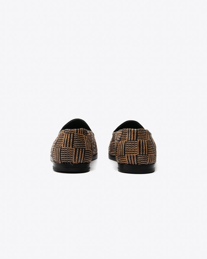 Eat Dust Vinny's Belgee Loafer Brown Raffia