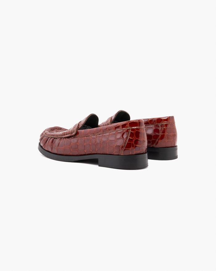 Eat Dust Vinny's Ogee Glossy Croco Brown
