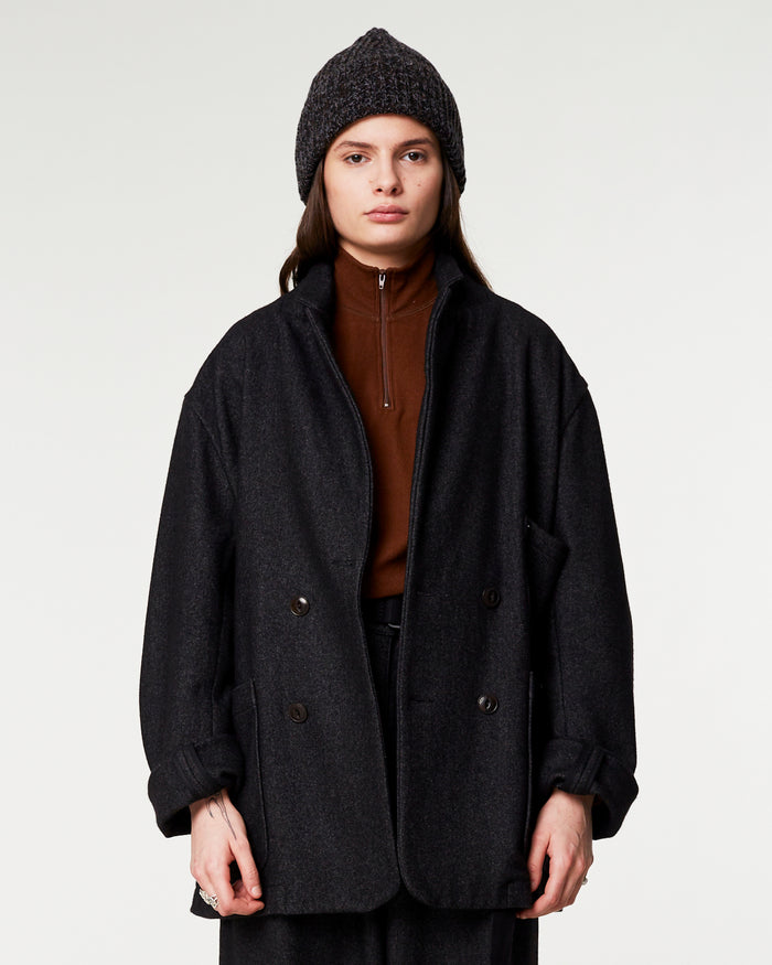 Eat Dust Wool Cashmere Beanie Anthracite Melange