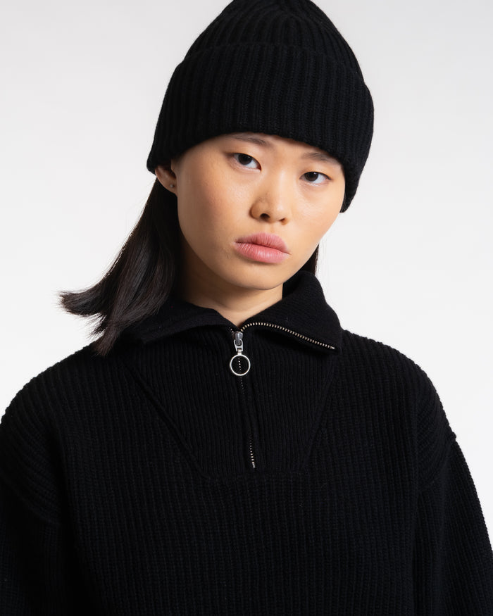 Eat Dust Wool Cashmere Beanie Black