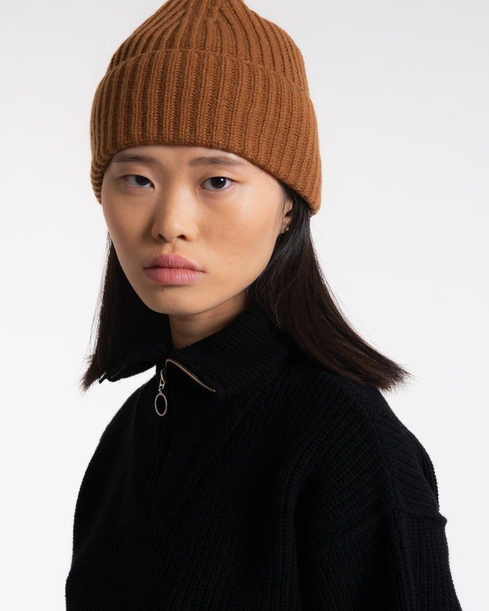 Eat Dust Wool Cashmere Beanie Capuccino