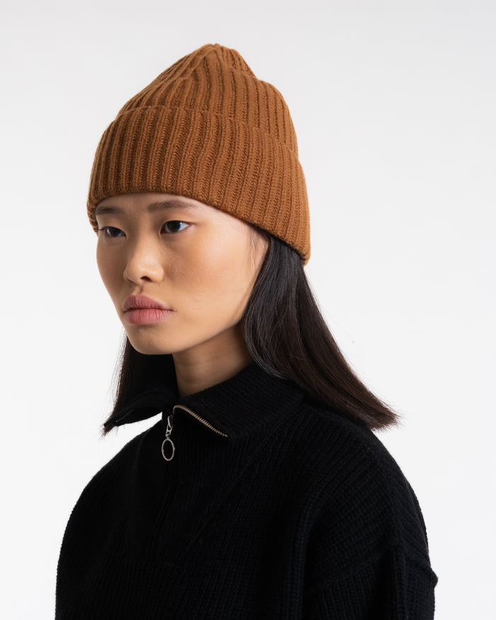 Eat Dust Wool Cashmere Beanie Capuccino