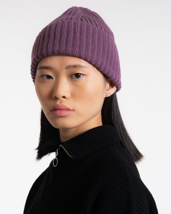Eat Dust Wool Cashmere Beanie Lavender