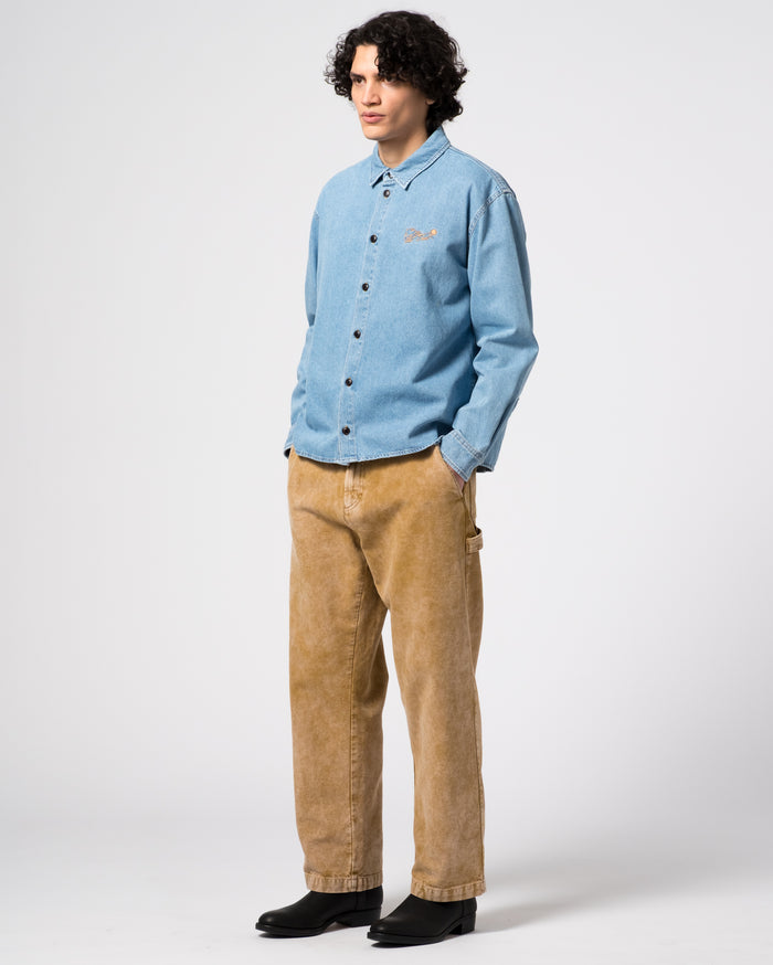 Eat Dust Workshirt Delhi Denim Blue/Bleached