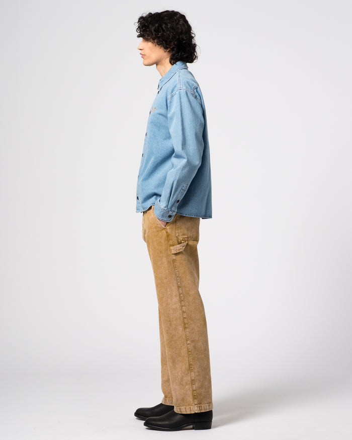 Eat Dust Workshirt Delhi Denim Blue/Bleached