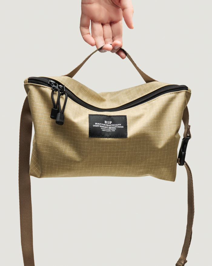 Eat Dust Fannypack Crossbody Spidelon Rip Spider Beige