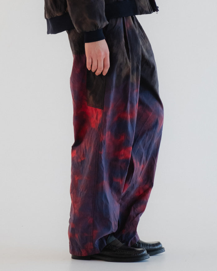 Eat Dust G.o.D Ambassador Pants Tie Dye Nylon Coral