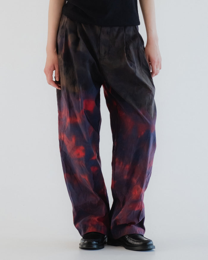eat dust G.o.D Ambassador Pants Tie Dye Nylon Coral